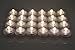 SAMYO Set of 36 Waterproof Wedding Submersible Battery LED Tea Lights Underwater Sub Lights- Wedding Centerpieces Party Decorate (Warm White)