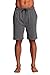 CYZ Men's Sleep Shorts - 100% Cotton Knit Sleep Shorts & Lounge Wear-Charcoal-L