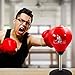 Desktop Punching Bag with Photo Insert - Stress Relieving Boxing Ball with Picture Holder Target and Strong Desk Suction Cup - Perfect Office Gag Gift, White Elephant or Secret Santa