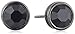 1928 Jewelry Black Faceted Stud Earrings