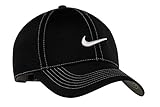 Nike Original Contrast Stitching Water Resist Swoosh Embroidered Baseball Cap - Black