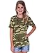 Kavio! Youth Camouflage Crew Neck Short Sleeve Tee Camo Army Green M