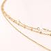 Unicra Gold Hot Fashion Women Bang Bang Multilayer Pendant Chain Statement Long Necklace with Pendant