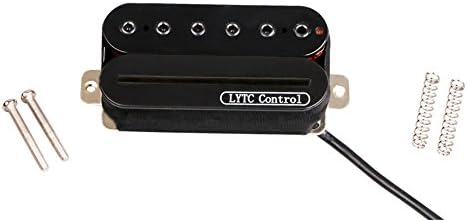 HB5 Double-conductor Coil Wire Electric Guitar Humbucker Pickup for ST,IBZ,PRS,LP Replacement,Bridge,Black (Bridge)