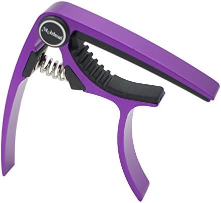 Meeland Meideal Aluminum Alloy Color Guitar Capo for Electric and Acoustic Guitar Trigger Style, Purple