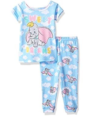 Baby Girls' Dumbo 2-Piece Cotton Pajama Set