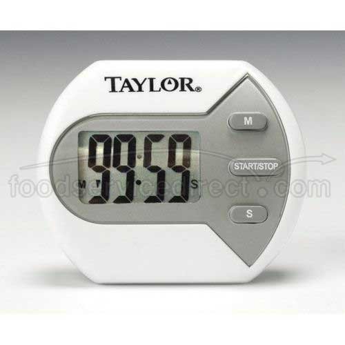 Taylor Classic Big Digital Kitchen/Cooking Timer, 2 1/2 x 2 1/8 inch -- 6 per case.