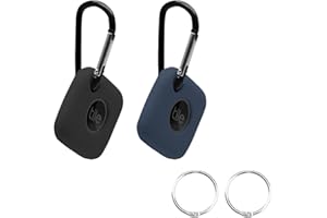 (2 Pack) Orzero Compatible for Tile Mate 2022 Silicone Gel Rubber Case, Full Body Shock Absorbing Ultra Slim Protective (Baby Skin Touch) - Black, Blue