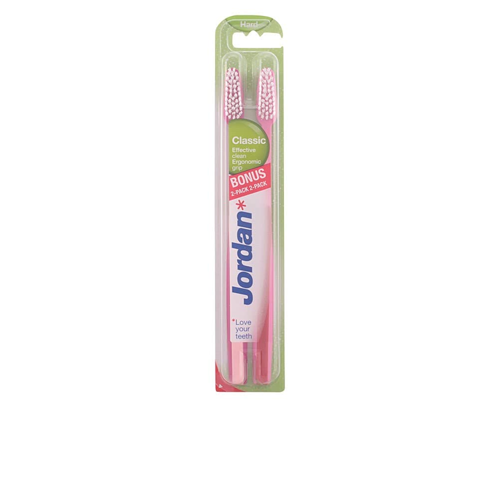 Jordan Classic Duro 2X1 Toothbrush (2 pcs, Multicoloured, Rechargeable)