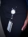 Retractable Badge Holder Carabiner Reel, Clip On ID Card Keychain, 4 BlackTranslucent Clips, By ToNic Innovation