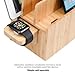 MobileVision Bamboo Charging Station Stand New Version II for Smartphones & Tablets Includes Powermod 5-USB Charging Strip
