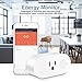 Wifi Smart Plug, ELEGIANT Mini Outlet Compatible with Alexa Echo Google Home and IFTTT, Energy Monitoring and Timer Function Smart Socket, No Hub Required, 2.4GHz Wifi Networks 16A