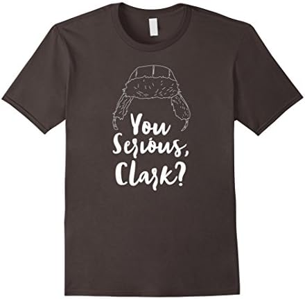 Mens You Serious, Clark? Funny Christmas Holiday Vacation Shirt XL Asphalt