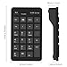 Cateck Bluetooth Wireless Keypad, Wireless 23 Keys Numeric keypad Bluetooth Numeric Keyboard for Windows Laptop Desktop Computer PC, Black