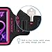 Galaxy S10 S9 S8 Armband, JEMACHE Gym Running Exercises Workouts Phone Arm Band for Samsung Galaxy S10/S9/S8/S7 Edge (Rosy)