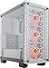 CORSAIR CRYSTAL 460X RGB Compact Mid-Tower Case, 3 RGB Fans, Tempered Glass - White