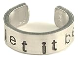 The Beatles Inspired - let it be - A Hand Stamped