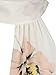 PERSUN Women's Plunge High Neck Lace Backless Bikini Crop Top,White1,Large