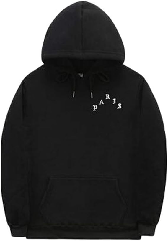 YuanDian Mens Womens Autumn Winter I Feel Like Pablo Hoodies Plus Velvet Lining Warm Soft Long Sleeve Pullover Sweatshirts Sports Casual Sweater Jumper Top Black 2# L