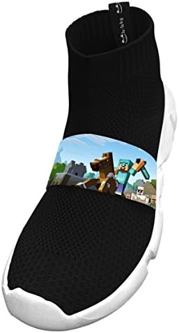 ZHIHUIMING Game of Mine-craft MC 2017 Fashion Sports Running Shoes for ChildrenBlack 13 D(M) US Big kid