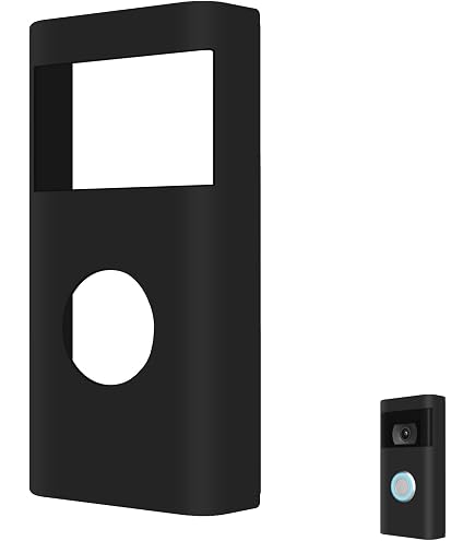 Wildflower Video Doorbell Cover – Solid Brass Decorative Faceplate For Ring 2nd Gen, Matte Black, Weather Resistant, Handmade, Easy Install