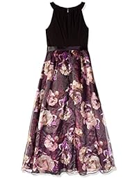 Vestido largo sin mangas estampado SL Fashions para mujer