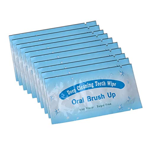 AZDENT Textured Disposable Finger Teeth Wipes Dental Brush Ups Clean