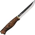 Kellam Knives PR5 Puukko Fixed Blade Knife with Stained Curly Birch Handles