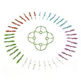 Dreams-Mall® 40PCS Cheerson CX-10 Propellers Rotor with Blade Guard Cover Protector Green