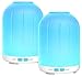 Leknes 120ml Essential Oil Diffuser, Aromatherapy Diffuser Portable Ultrasonic Cool Mist Humidifier with 7 LED Colors, Mist Mode Adjustment and Waterless Auto Shut-Off for Home,Office,Bedroom，2 Pack
