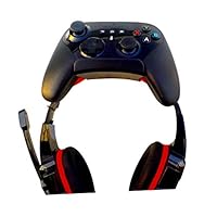 eLhook Stick On Game Controller Wall Mount Headphone Hook Holder Organizer Two Pack