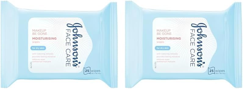 Johnson’s Make-Up Be Gone 5-in-1 Cleansing Wipes 25, Micellar Tech