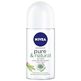 Nivea PURE & NATURAL ACTION (JASMIN SCENT) Deodorant ROLL-ON for Women, 50 ML / 1.7 OZ