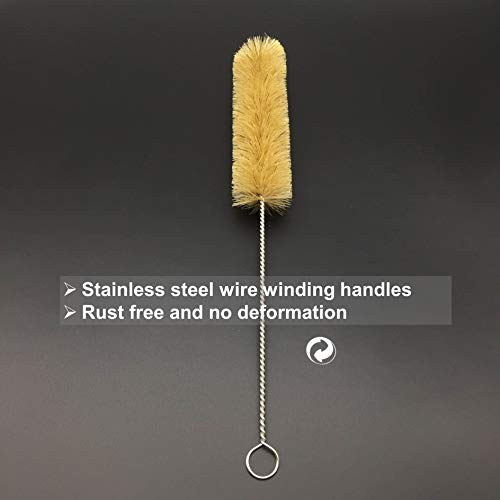 11 Pieces Cleaning Brushes Set for Tube Bottle, the Brush Cleaners for Drinking Straws, Glasses, Bottle, Keyboards, Jewelry Cleaning Black Color - Thumbnail 4