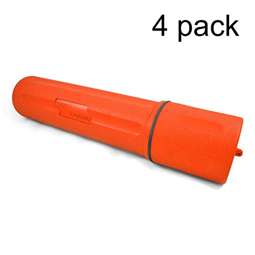 4 Pack - 14" ORANGE Welding Electrode Rod Guard Holder Storage Canister
