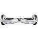 UL2272 Certified Hoverboard with Bluetooth Speaker and LED Lights Smart Self Balancing Scooter Personal Adult Transporter- Chrome Black