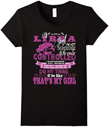 Womens Libra girl can not be controlled t-shirt XL Black
