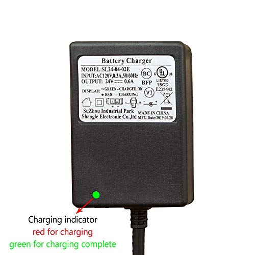 FULIHUA 24V B Plug Kids Ride On Car Charger ,24 Volt Battery Charger