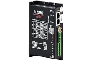 RTELLIGENT EtherCAT Stepper Driver CiA402 Standard Support COE Protocol 2 Phase Closed/Open Loop 24-80VDC 6A Nema 23/24 Motor Controller (ECT60 (closed loop))