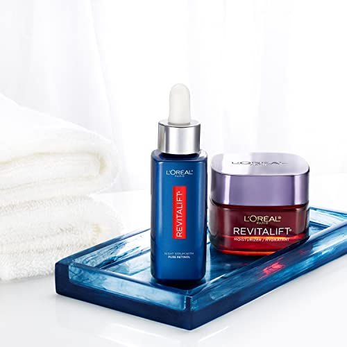 L’OREAL PARIS REVITALIFT TRIPLE POWER ANTI-AGING FACE MOISTURIZER, FRAGRANCE FREE, PRO RETINOL, HYALURONIC ACID & VITAMIN C TO REDUCE WRINKLES, FIRM & BRIGHTEN SKIN, 2.55 OZ