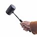 Gunpla Rubber Mallet - 8 oz Anti-Slip Wooden Handle Soft Double Face White Rubber Head Mallet for DIY, Tile Setting, Laminate Flooring Installs & More