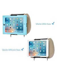 WANPOOL - Soporte para reposacabezas de coche para tabletas y teléfonos con pantallas de 5 a 10,5", para Apple iPhone iPad Air Mini, Samsung Galaxy, Nintendo Switch