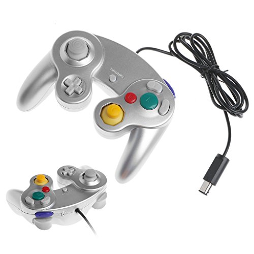 yournameI NGC Wired Handheld Joystick Gamepad Controller for Nintendo Gamecube Console - Thumbnail 3