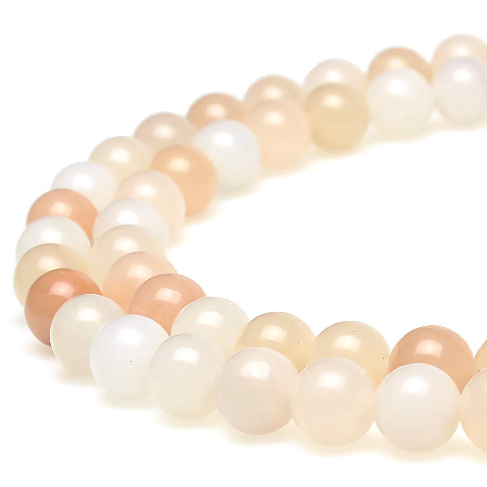 jartc Beads for Energy Bracelets Yoga Bracelet DIY Natural Stone Beads Aventurine Pink 38 Pieces, 34 cm, 10 mm