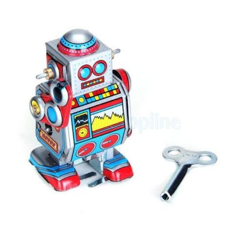 vintage wind up robot