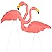 Galashield Pink Flamingo Yard Ornaments Pack of 2 Pink Flamingos Lawn Decor for Garden