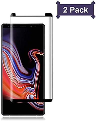 [2 - Pack] Galaxy Note 9 Screen Protector, Wehasi [3D Curved Edge][Case Friendly] Ultra Clear 9H Hardness Tempered Glass Screen Protector Bubble-Free Film Samsung Galaxy Note 9 2018, Black