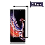 [2 - Pack] Galaxy Note 9 Screen Protector, Wehasi [3D Curved Edge][Case Friendly] Ultra Clear 9H Hardness Tempered Glass Screen Protector Bubble-Free Film Samsung Galaxy Note 9 2018, Black