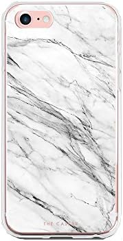The Casery White Marble iPhone 6 Matte Finish Clear Slim Fit Cell Phone Case