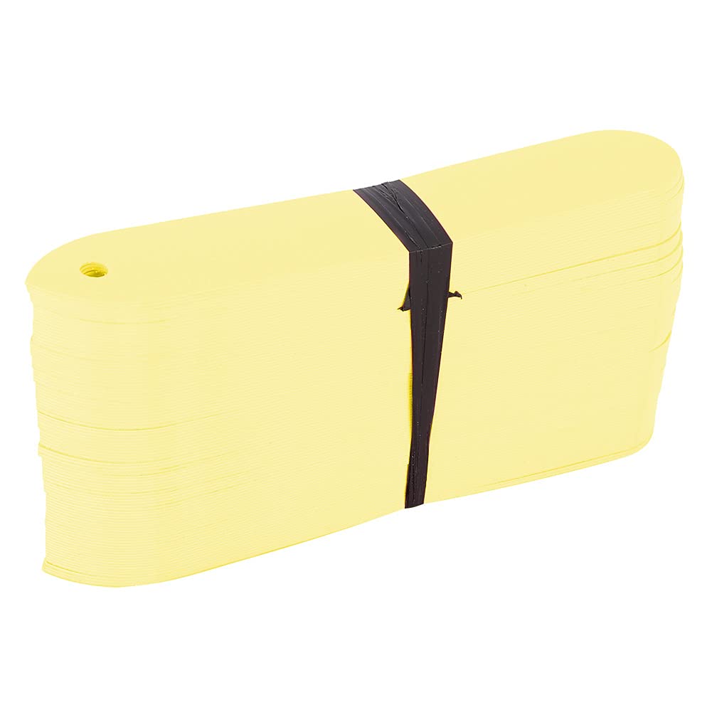 Plant Labels, 100Pcs Waterproof PVC Outdoor Garden Plant Name Tags, Outdoor Garden Stake Plant Marker Tag for Plant Pot, Flower Seed(Yellow)